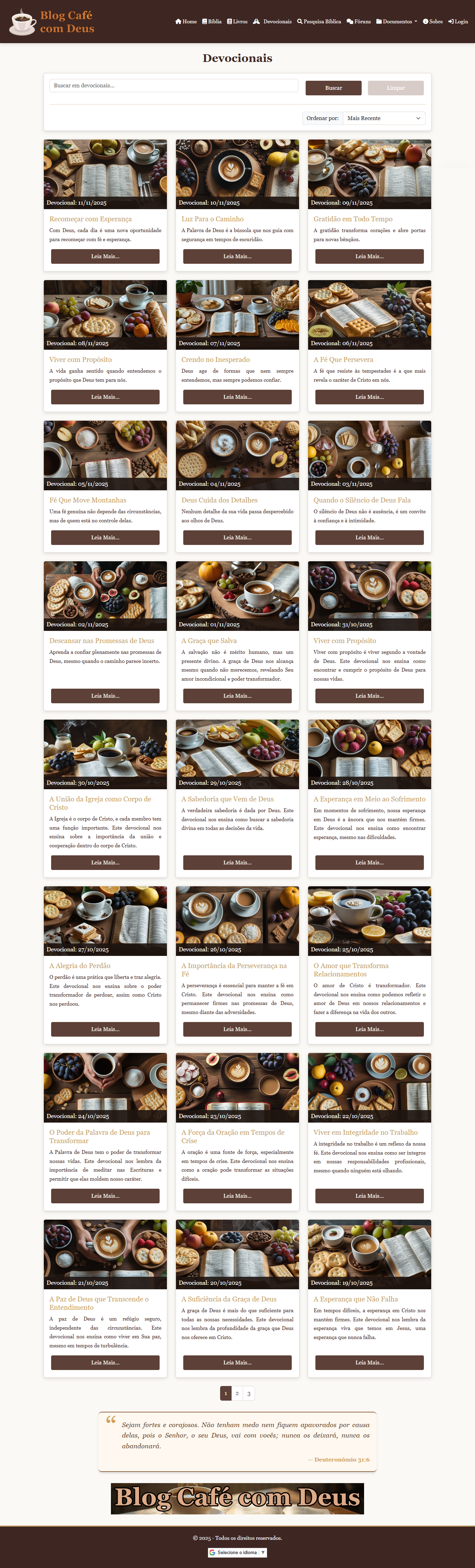 Blog Café com Deus